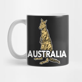 Australian Kangaroo - Nature Illustration Mug